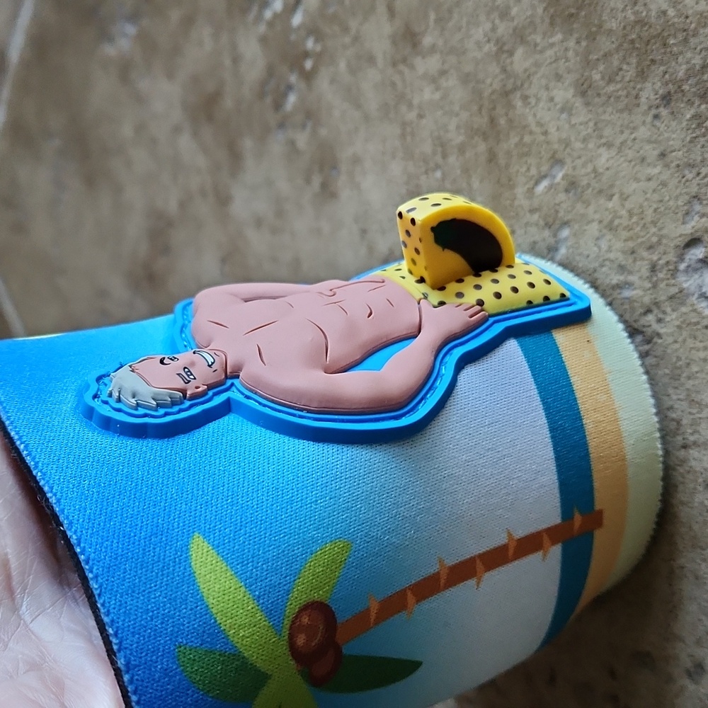 Woody's can koozie with guy in swimsuit that "goes up" when can is inside - Picture 4 of 8